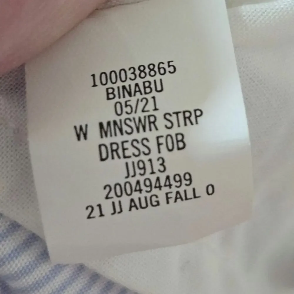 Jane and Jack Floral Striped Ruffle Dress Girls Size 3 Blue Cotton